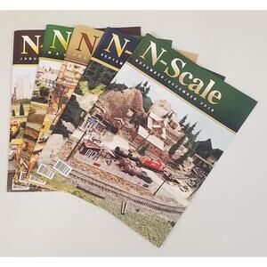 Lot of 5 N-Scale Magazine 2018 Jan/Feb – Nov/Dec Model Railroad Train Hobby